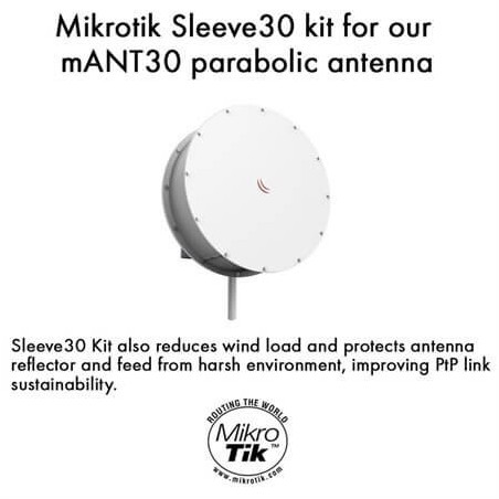 MikroTik Sleeve30 Kit for mANT30 Antenna, Mikrotik MTAD-5G-30D3-PA, MTAD-5G-30D3 - Sleeve30