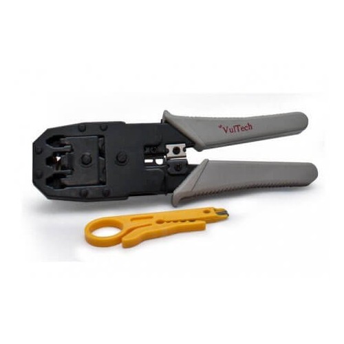 VULTECH CRIMPATRICE CON SPELLAFILI RJ45 RJ11 RJ12 - CRI-01