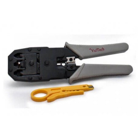 VULTECH CRIMPATRICE CON SPELLAFILI RJ45 RJ11 RJ12 - CRI-01
