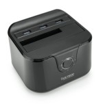 VULTECH DOCKING STATION USB 3.0 - SUPPORTA 1 HDD SATA - 3 PORTE USB 3.0 - QUICK CHARGE - NERO