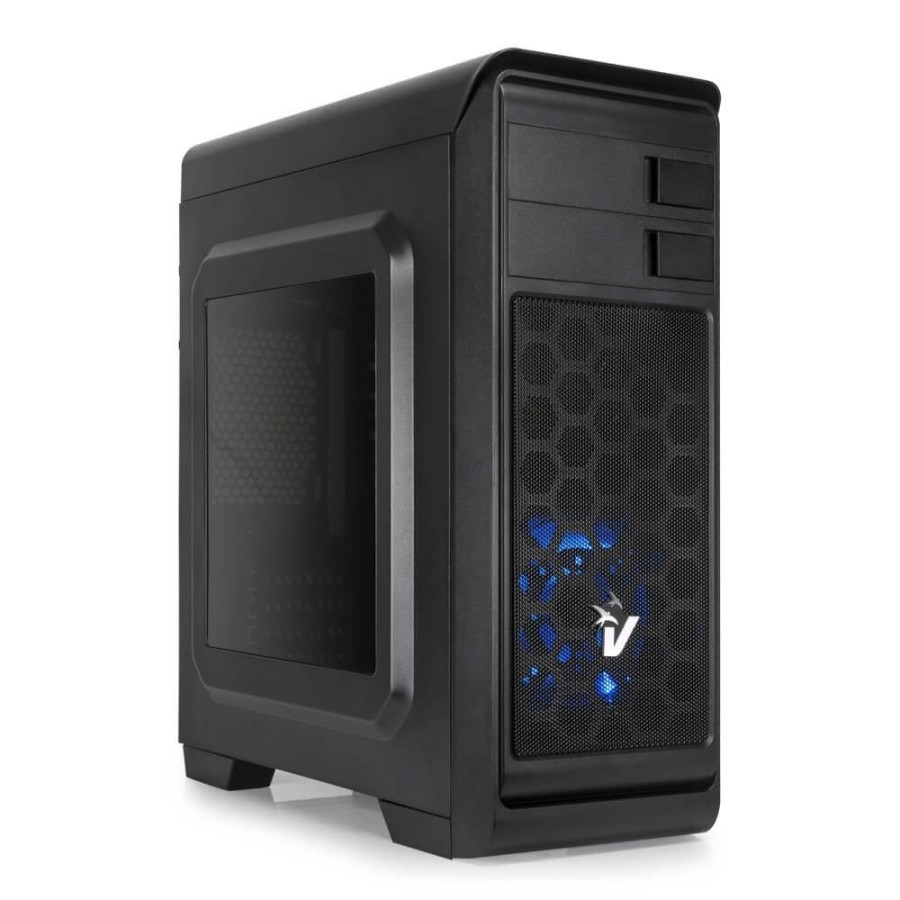 VULTECH CASE GAMING ATX GS-0285BL DARKLINE CON VENTOLA LED BLU E ALIMENTATORE 600W