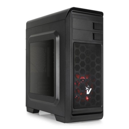 VULTECH CASE GAMING ATX GS-0285RD DARKLINE CON VENTOLA LED ROSSA E ALIMENTATORE 600W