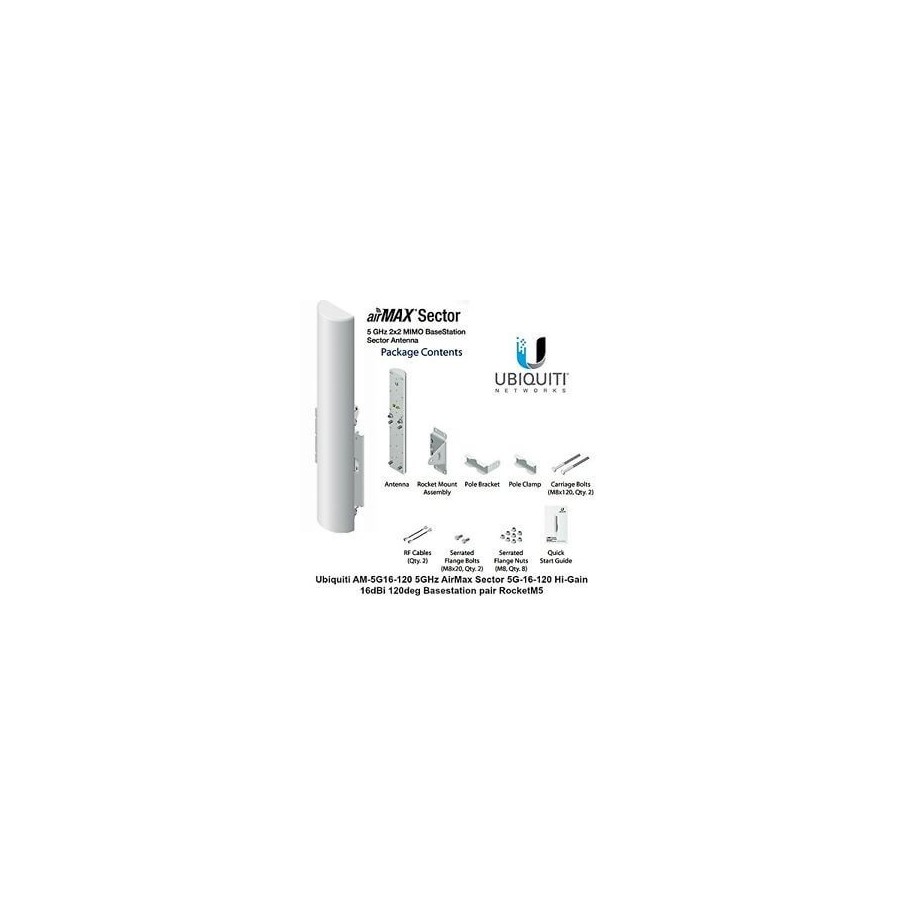 Ubiquiti Airmax Dual Sector 5GHz 120°  16 dBi AM-5G16-120
