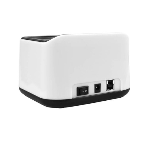 VULTECH DOCKING STATION USB 3.0 - SUPPORTA 2 HDD SATA - TASTO CLONE - COLORE BIANCO - DK-USB3W