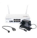 MIKROTIK CLOUD ROUTER SWITCH CRS109-8G-1S-2HnD-IN , 8xLAN, 1xSFP, 2,4Ghz RouterOS Lv.5