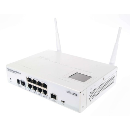 MIKROTIK CLOUD ROUTER SWITCH CRS109-8G-1S-2HnD-IN , 8xLAN, 1xSFP, 2,4Ghz RouterOS Lv.5