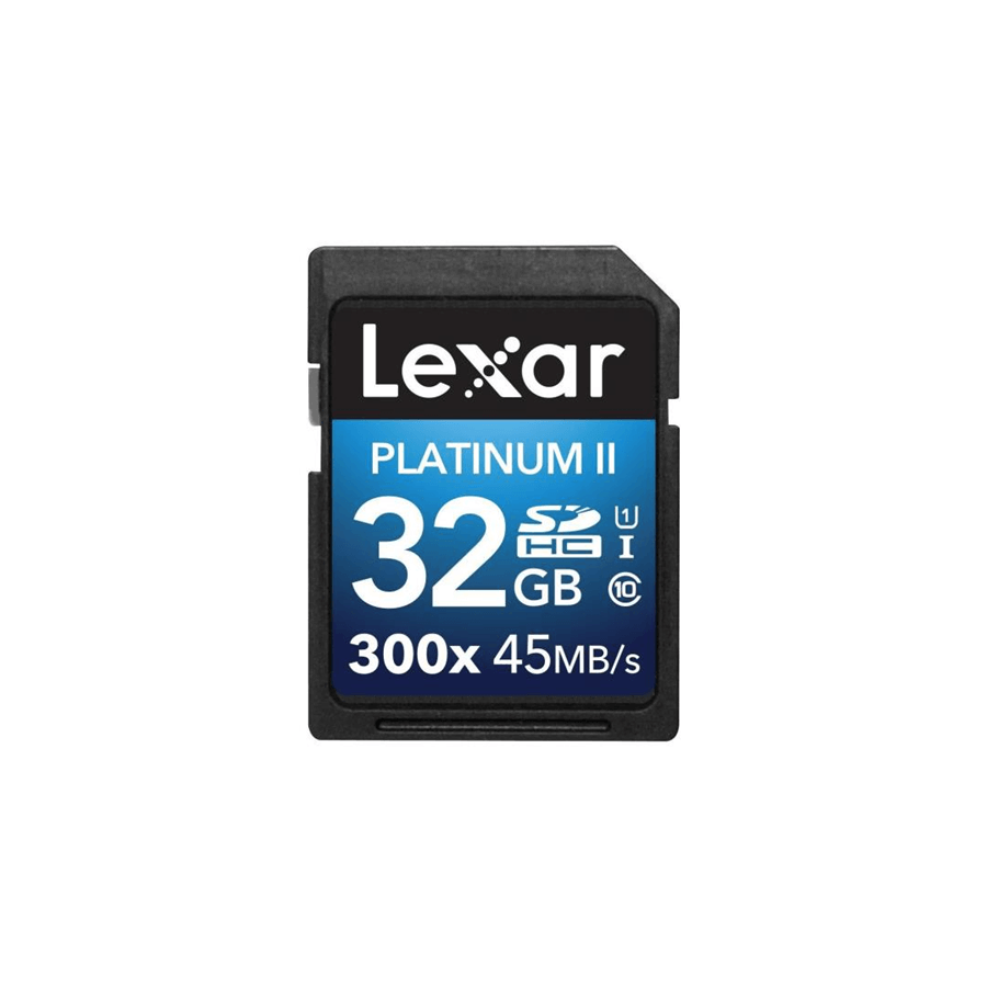 LEXAR MEMORY CARD SD 32GB C10 PLATINUM II 300X