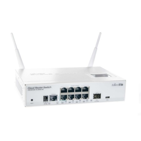 MIKROTIK CLOUD ROUTER SWITCH CRS109-8G-1S-2HnD-IN , 8xLAN, 1xSFP, 2,4Ghz RouterOS Lv.5