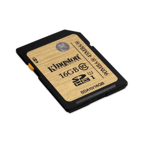 KINGSTON MEMORY CARD SD 16GB C10 UHS-I SDA10/16GB