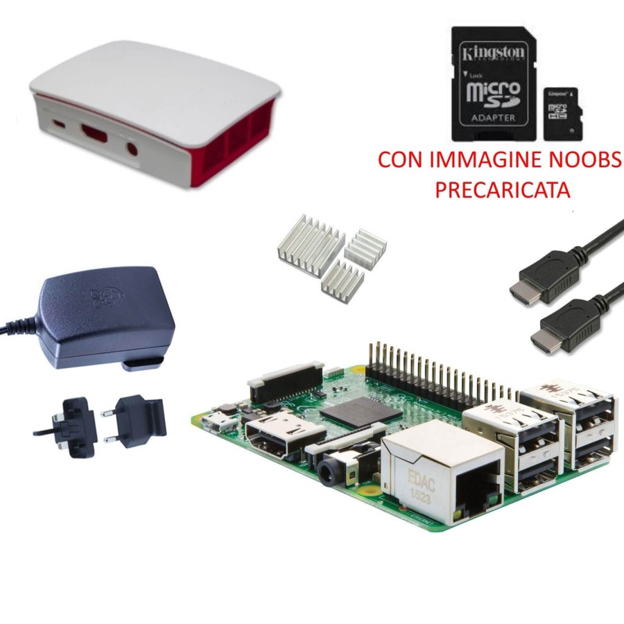 Raspberry Pi 3  Model B (1GB) 16GB NOOBS Starter Kit (E06)