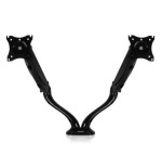 STAFFA SUPPORTO GIREVOLE DA SCRIVANIA PER 2 MONITOR DA 13" A 27" VULTECH TTV-04PRO