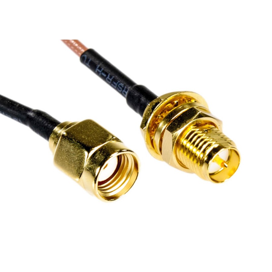 PIGTAIL RP-SMA MASCHIO - RP-SMA FEMMINA 200MM PIG-RPSMAF-RPSMAM-20