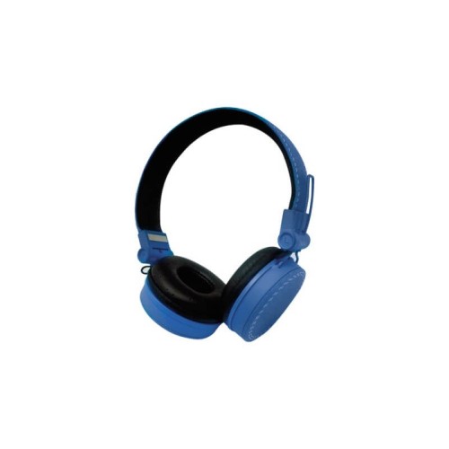 VULTECH CUFFIE E MICROFONO CON REGOLATORE VOLUME - COLORE BLU - HD-03B