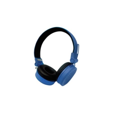 VULTECH CUFFIE E MICROFONO CON REGOLATORE VOLUME - COLORE BLU - HD-03B