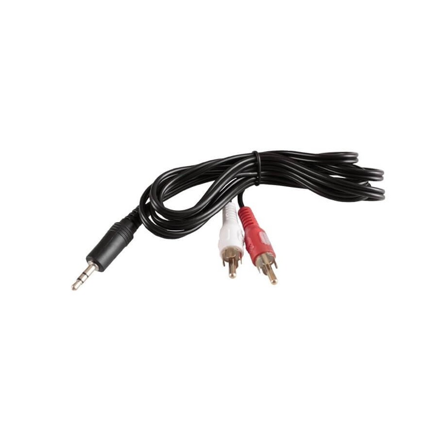 VULTECH CAVO AUDIO STEREO JACK 3.5MM MASCHIO A RCA MASCHIO 1,5MT SC11302-2