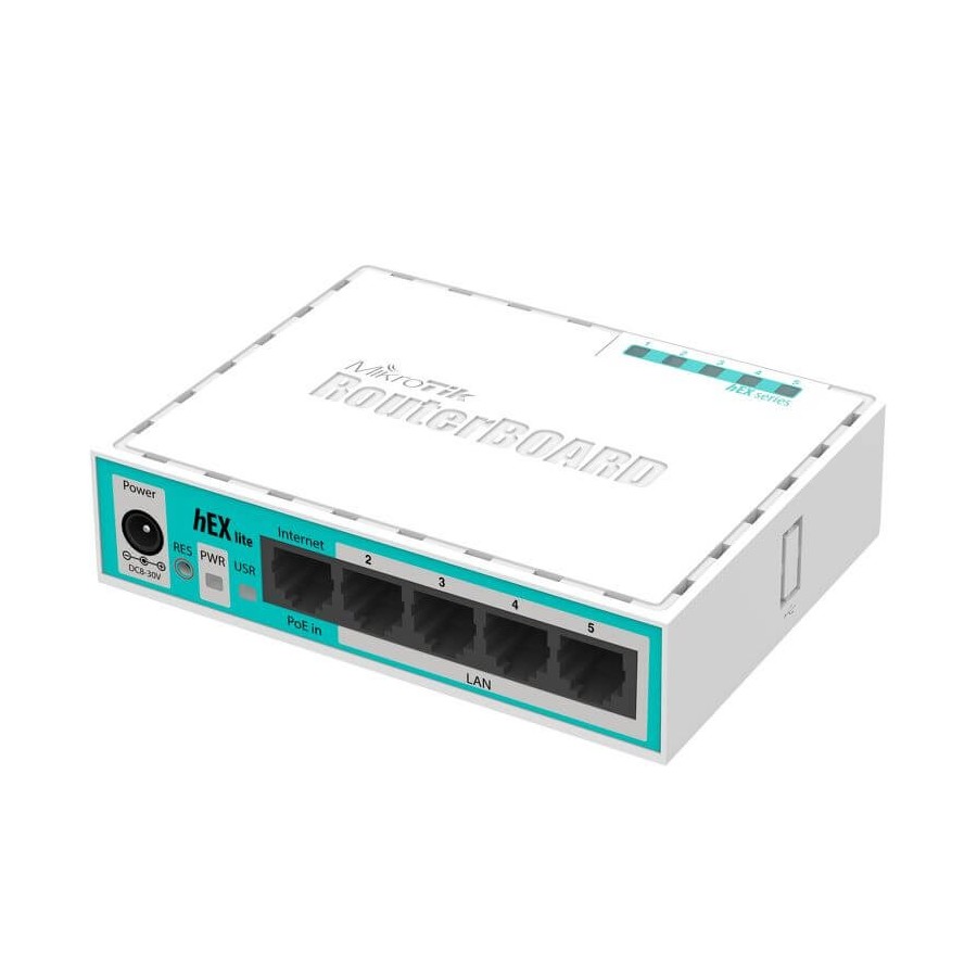 MIKROTIK ROUTERBOARD RB750r2 R2 HEX LITE - 5xLAN,  RouterOS Lv.4