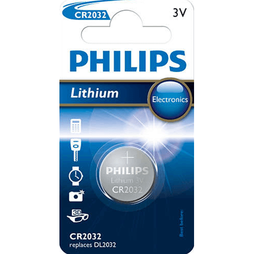 BATTERIA AL LITIO 3V CR2032 DL2032 PHILIPS CR2032/01B