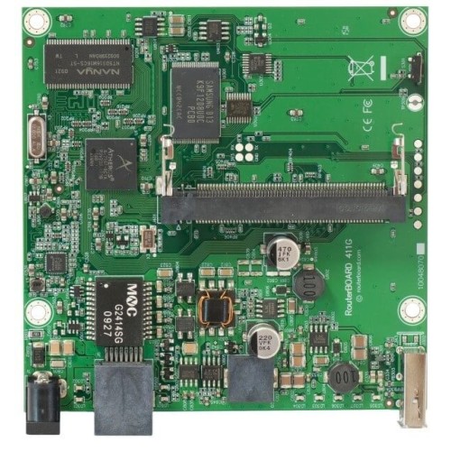 MIKROTIK ROUTERBOARD RB411GL , 1xLAN Gigabit, 1xmPCI,  RouterOS Lv.4