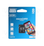 MICROSD 8GB C4 CON ADATTATORE GOODRAM M40A-0080R11