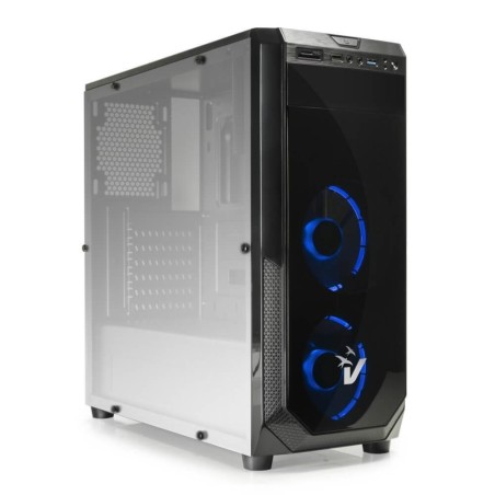 VULTECH CASE GAMING ATX GS-0385BL BLACKDOOM CON VENTOLE HALO LED BLU
