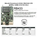 MIKROTIK ROUTERBOARD RB433AH, 3xLAN, 3xmPCI, RouterOS Lv.4