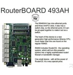 RouterBOARD RB493AH, 9x LAN, 3x MiniPCI, 128MB SD-RAM i 64MB FLASH