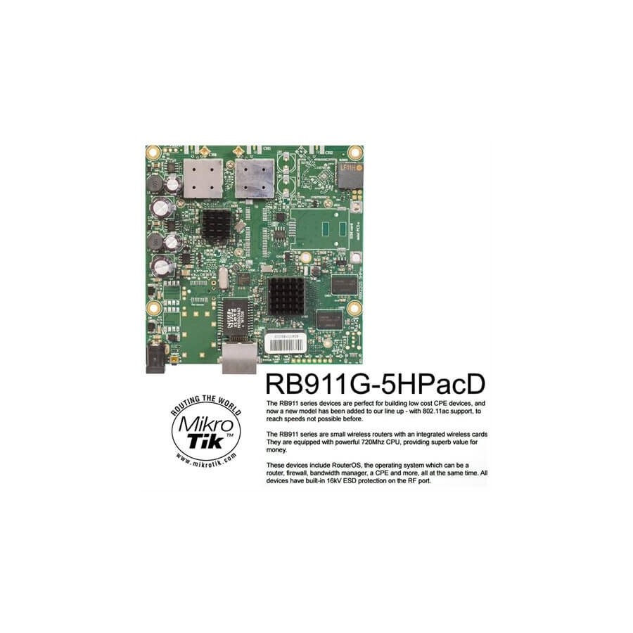MikroTik RouterBOARD RB911G-5HPacD 802.11ac 866Mbps