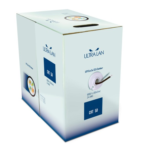 UltraLAN UTP cable cat 5e CCA PE+PVC 305m (outdoor) ULAN-UTP-C5E-CCA-PE