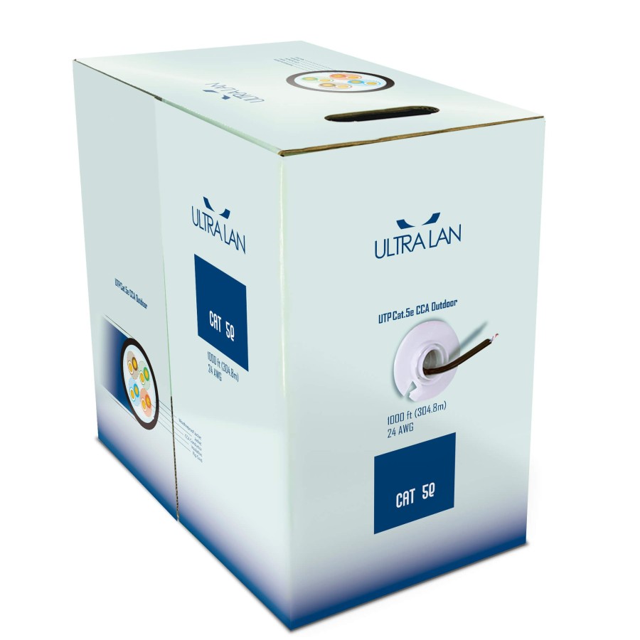 UltraLAN UTP cable cat 5e CCA PE+PVC 305m (outdoor) ULAN-UTP-C5E-CCA-PE