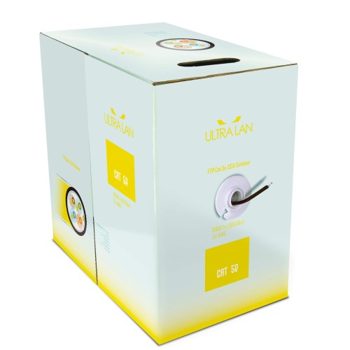 ULTRALAN FTP CABLE CAT 5E CCA PE+PVC 305M (OUTDOOR)  ULAN-FTP-C5E-CCA-PE