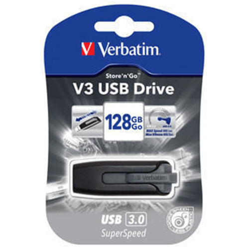 PENDRIVE USB V3 128GB 3.0 VERBATIM 49189