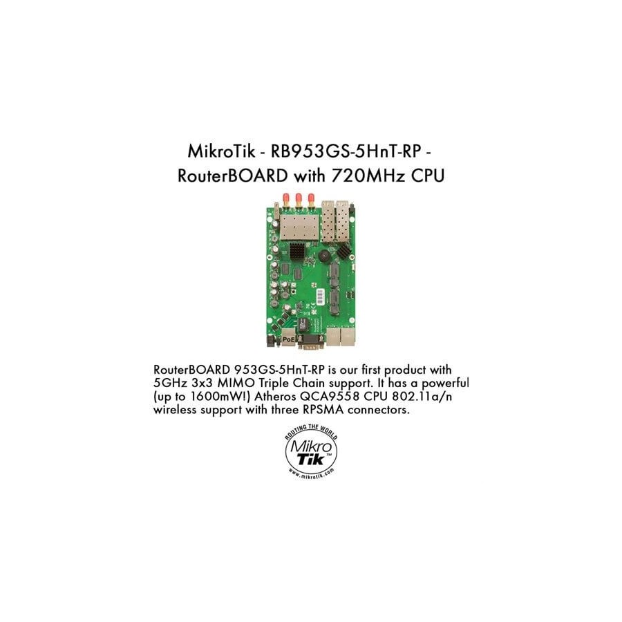 MikroTik RouterBOARD RB953GS-5HnT-RP (3x RPSMA)