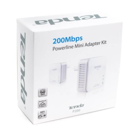 TENDA P200-KIT 200MBPS MINI POWERLINE ADATTATORE HomePlug AV 2 PEZZI