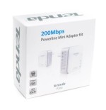 TENDA P200-KIT 200MBPS MINI POWERLINE ADATTATORE HomePlug AV 2 PEZZI