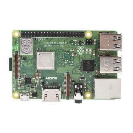 Raspberry Pi 3 Modello B+  SBC Quad Core CPU 1,4 GHz, 1 GB RAM ,WIFI AC + BLE 4.2