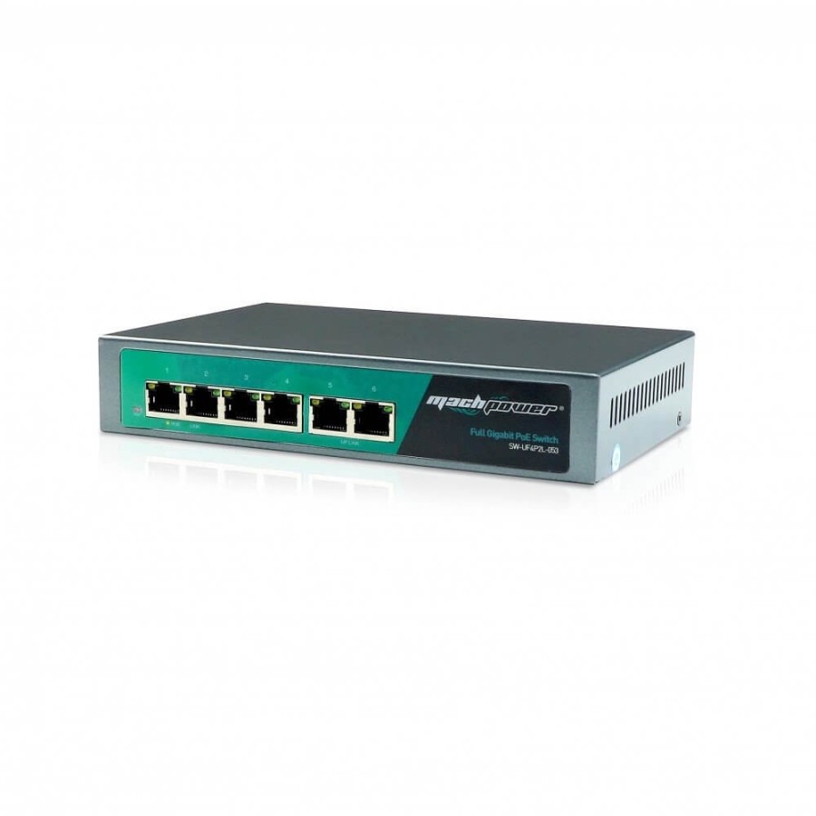 MACH POWER SWITCH 4*POE 10/100Mbps + 2*UPLINK 10/100Mbps 65W UNMANGED SW-UF4P2L-053