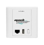 MACH POWER IN-WALL ACCESS POINT 802.11N 2,4GHZ, 300MBPS, POE 24V, 2*WAN/LAN PORT, 1*USB2,0 5V/1A PORT, 15DBI ANTENNA, AC CONTROL