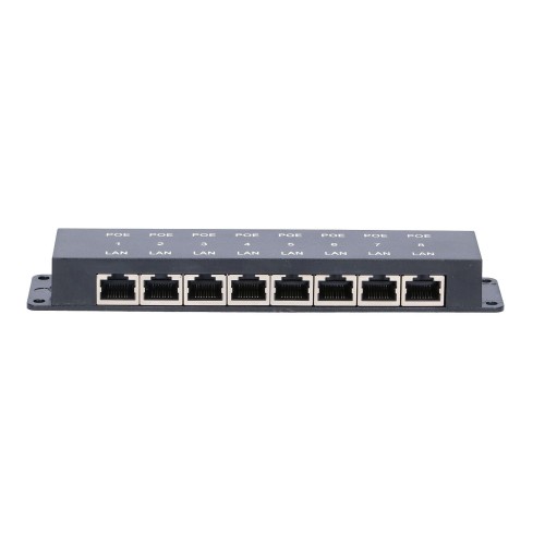 EXTRALINK POE INJECTOR 8 PORT 12V-48V 10/100 EX-2046