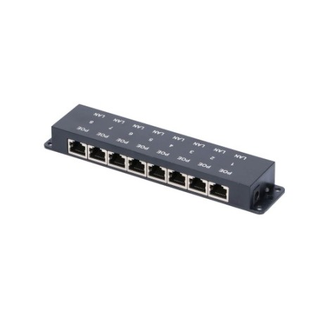 EXTRALINK POE INJECTOR 8 PORT 12V-48V 10/100 EX-2046