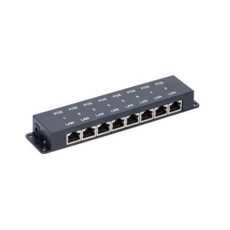 EXTRALINK POE INJECTOR 8 PORT 12V-48V 10/100 EX-2046