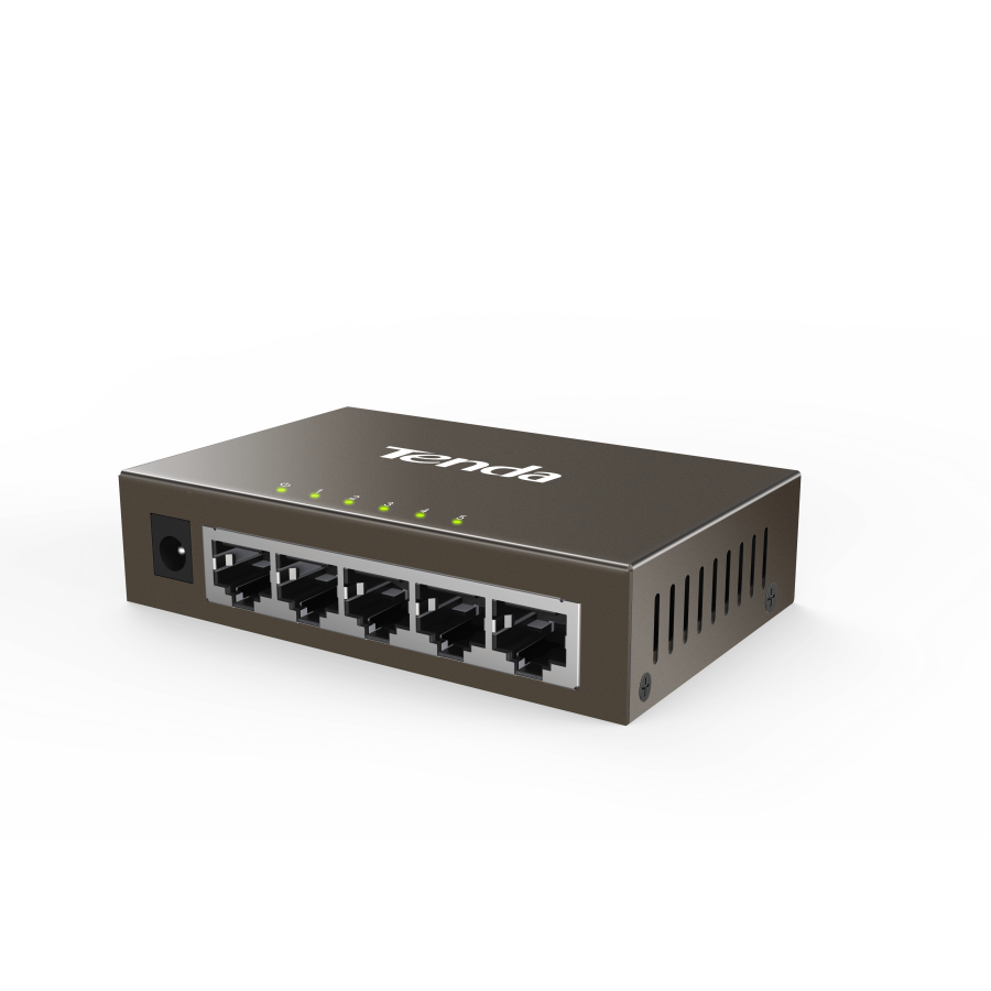 TENDA TEG1005D  switch 5 porte 10/100/1000MBPS metallo