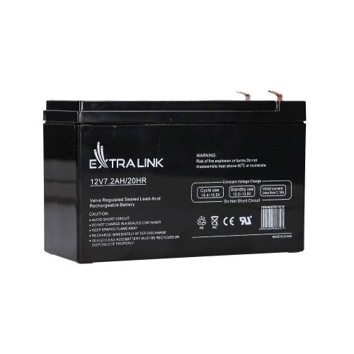 EXTRALINK AKUMULATOR BATTERY ACCUMULATOR AGM 12V 7,2AH 7AH 151X65X93MM 2.1KG T1 EX-6327