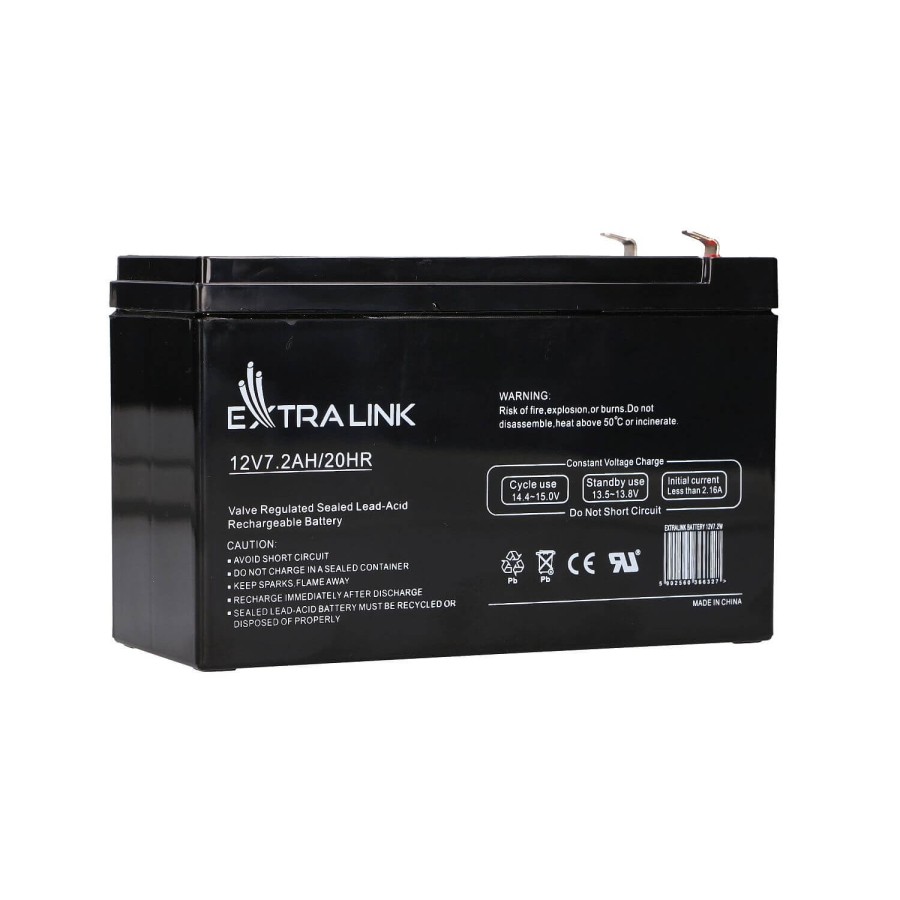 EXTRALINK AKUMULATOR BATTERY ACCUMULATOR AGM 12V 7,2AH 7AH 151X65X93MM 2.1KG T1 EX-6327