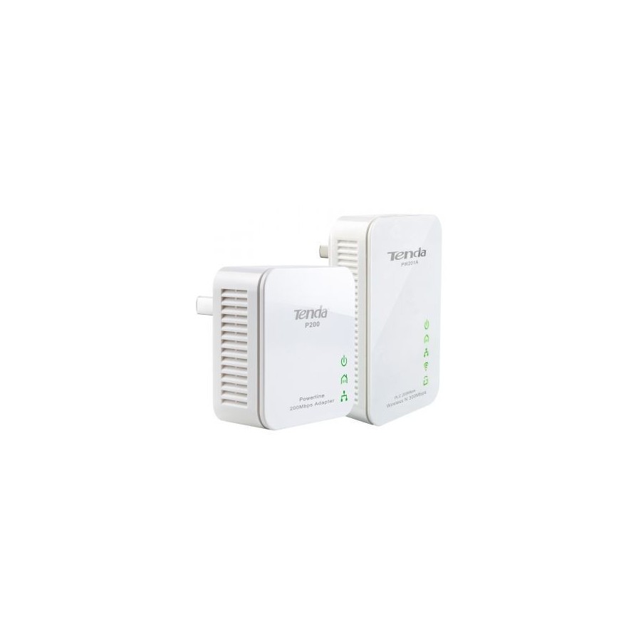 TENDA PW201A+P200 300Mbps WiFi Powerline Extender Starter Kit 2 Units