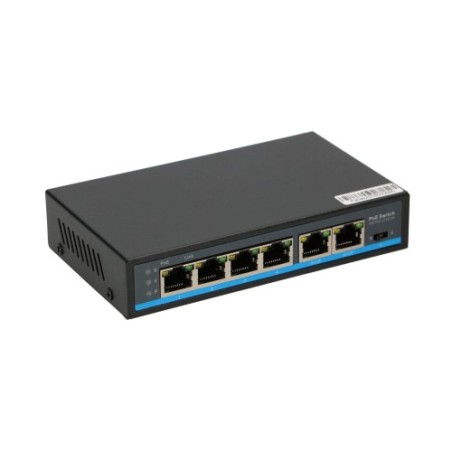 EXTRALINK PALLAS V2 EX-SF1005P 4 PORT POE SWITCH + 2X UPLINK RJ45 65W 250M POE LONG RANGE EX-12714