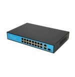 EXTRALINK VIRTUS VER.2 16XFE, 2XGE, 1XSFP, 16XPOE, 250M POE, FAST ETHERNET UNMANAGED 802.3AF/AT POE SWITCH, POWER SUPPLY 150W E