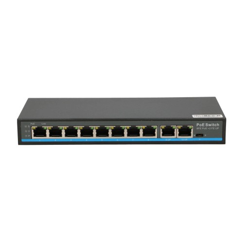 EXTRALINK ZEFIR V2 EX-SF1008P 8 PORT POE SWITCH + 2X UPLINK RJ45 802.11AF/AT 120W 250M POE LONG RANGE EX-12721