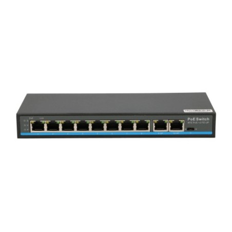 EXTRALINK ZEFIR V2 EX-SF1008P 8 PORT POE SWITCH + 2X UPLINK RJ45 802.11AF/AT 120W 250M POE LONG RANGE EX-12721