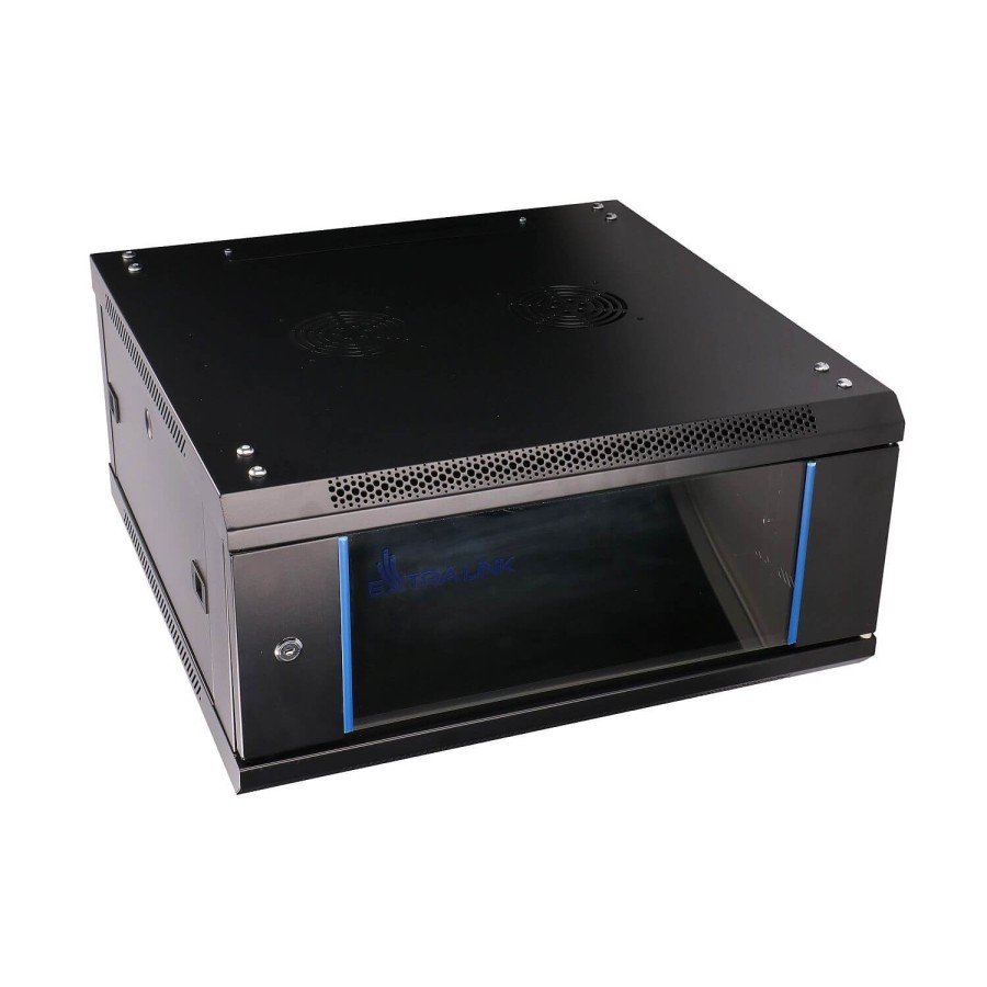 EXTRALINK 4U 600X600 WALL-MOUNTED RACKMOUNT CABINET BLACK EX-2893