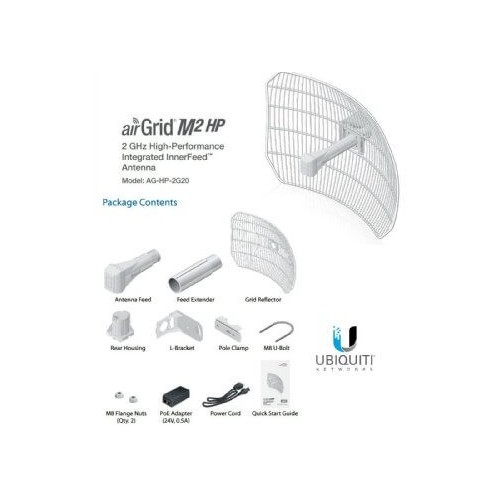 Ubiquiti AirGrid M2 HP 2.4GHz 20 dBi